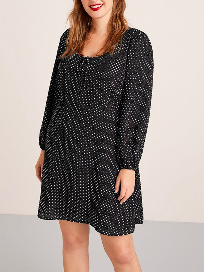 Bow Polka-Dot Dress