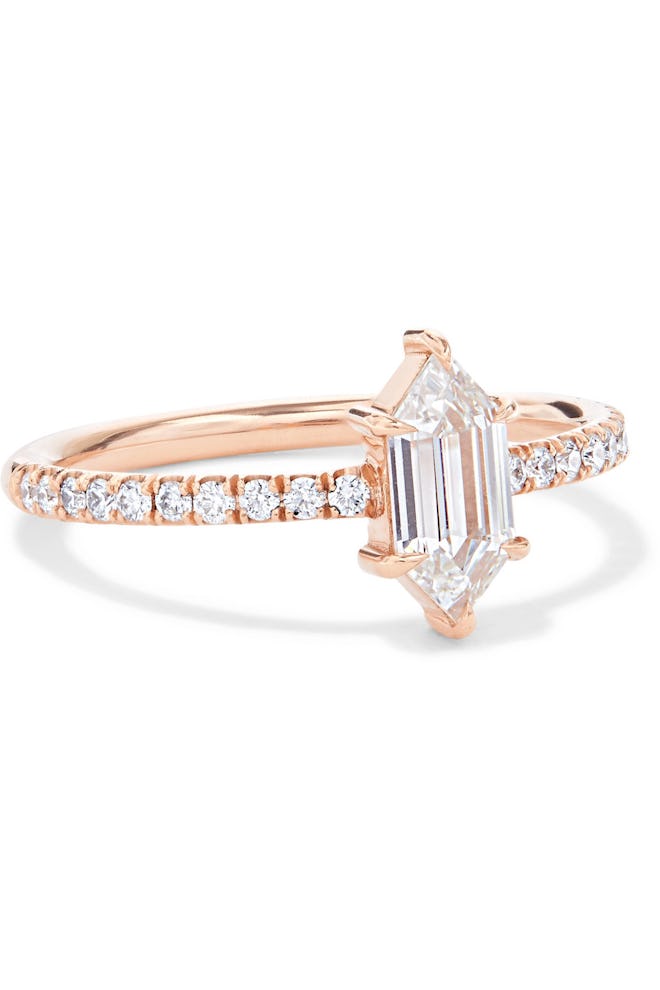 18-Karat Rose Gold Diamond Ring
