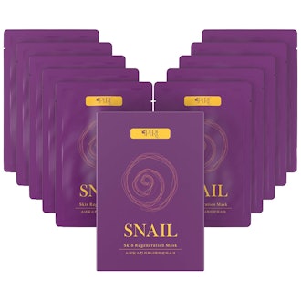 LA PURE Snail Skin Regeneration Mask (10 Pack)