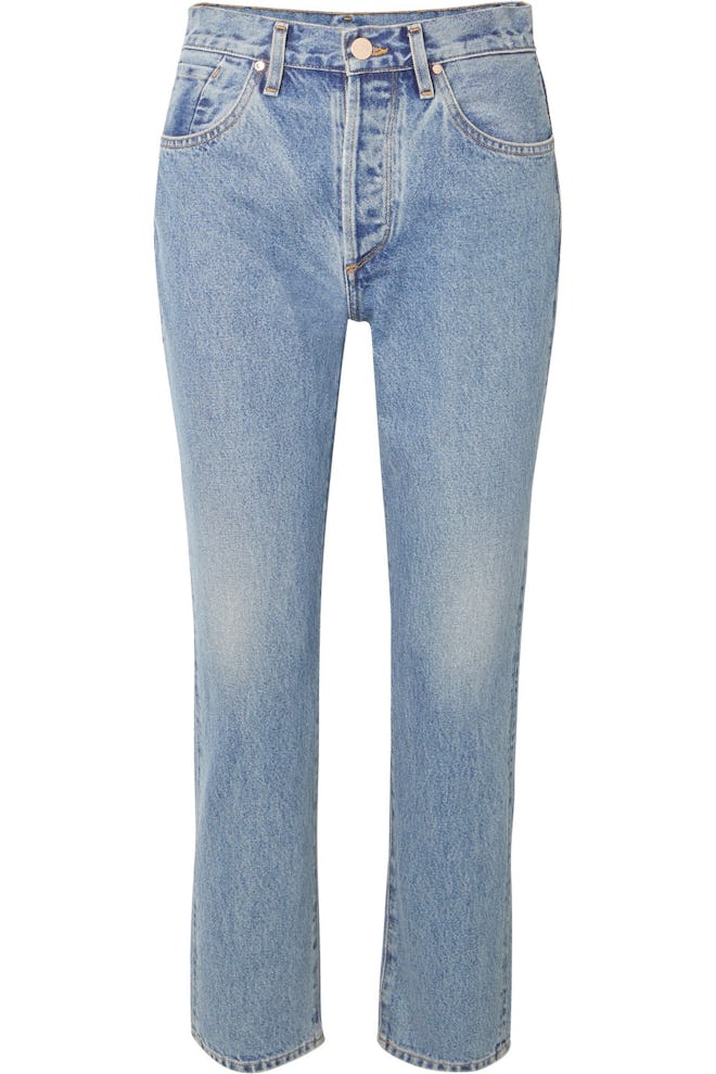 The Benefit High-Rise Straight-Leg Jeans 