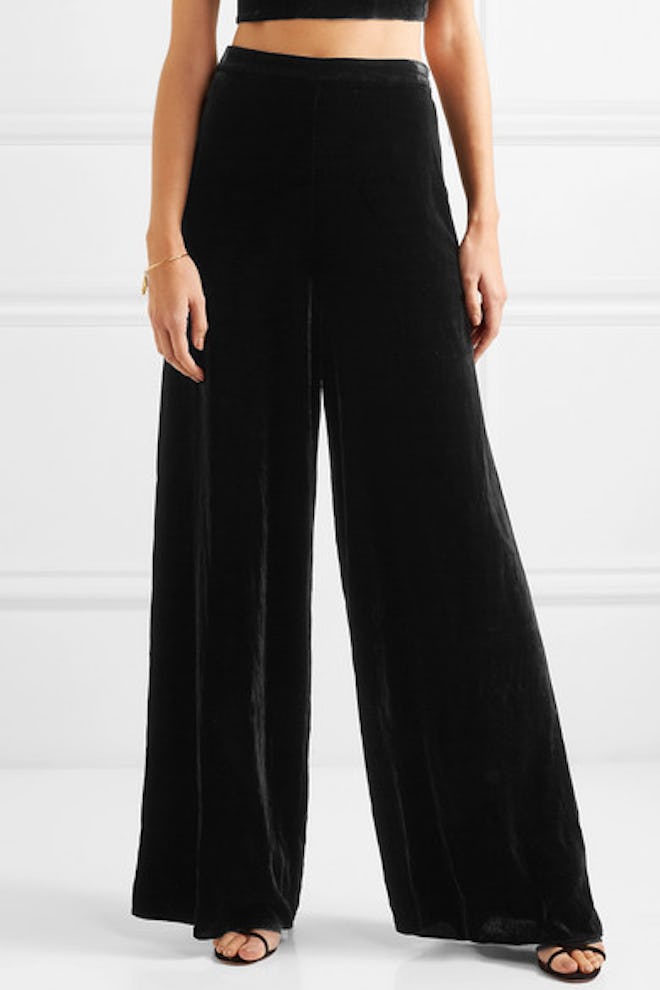 The Tommy Velvet Wide-Leg Pants