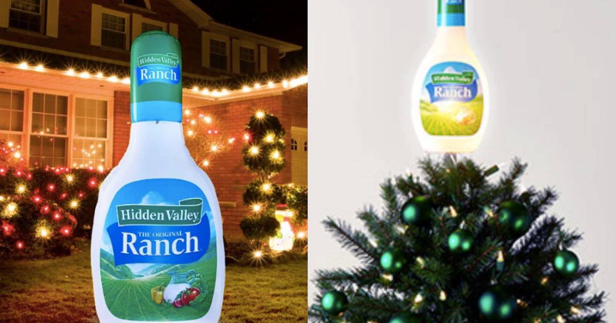 Big Ranch Bottles Hidden Valley Ranch's New Merchandise Includes A Giant Inflatable Ranch ...