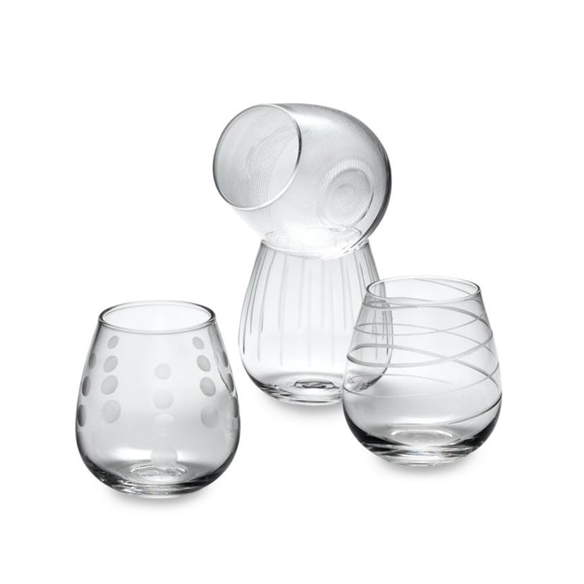 Stemless Wine Glass Set