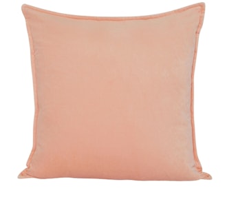 Maxen Velvet Pillow, Peach 