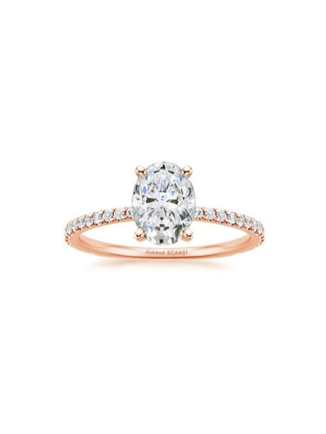 Avery Tiny Side Diamond Engagement Ring
