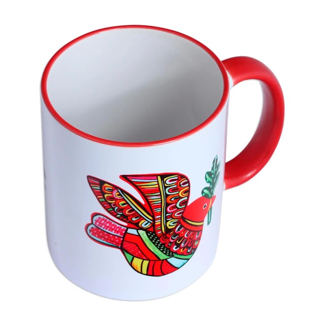 Red Dove Ceramic Mug