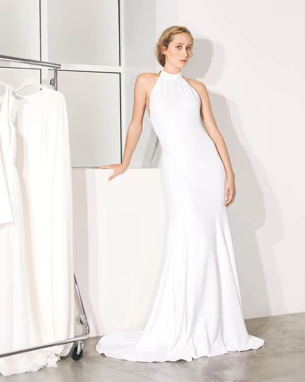 stella mccartney halter wedding dress Stella McCartney's Bridal Collection Features A Stunning Replica Of Meghan  Markle's Wedding Gown