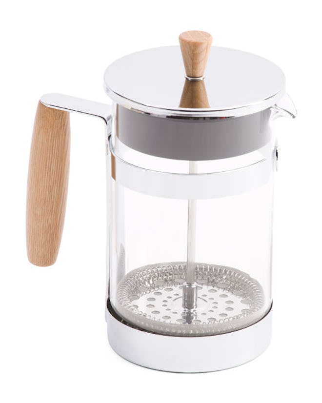 Master Class Stainless Steel 6cup Oak Handle Coffee Press