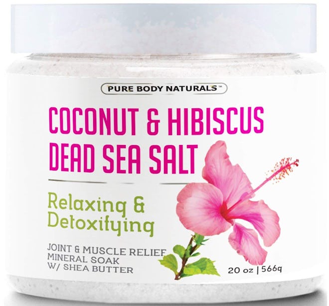 Pure Body Naturals Coconut And Hibiscus Dead Sea Salt Bath Salts