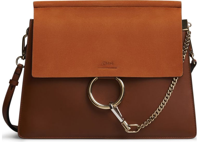 Chloe Faye Smooth/Suede Medium Classic Tobacco