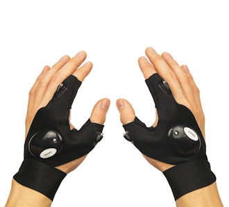 Coroler Cool Fingerless LED Flashlight Gloves