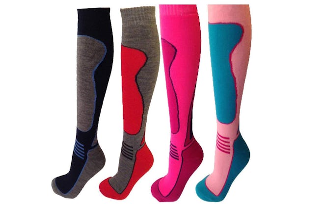 Women's Wool ATOME Ski Socks (4-Pack)
