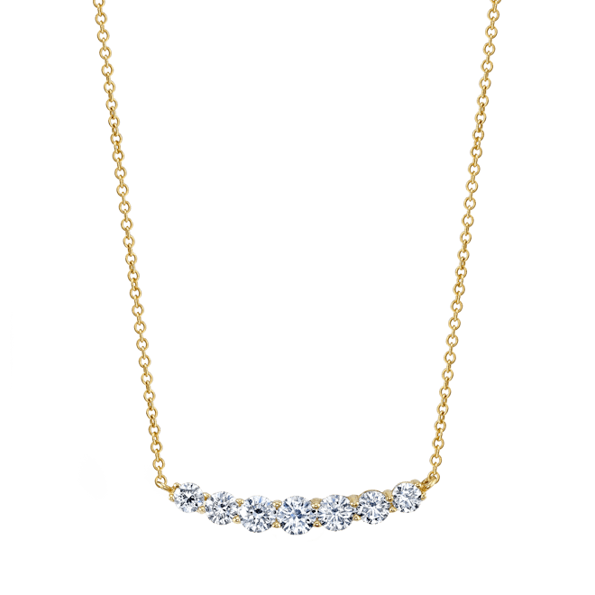 Diamond Curve Necklace 