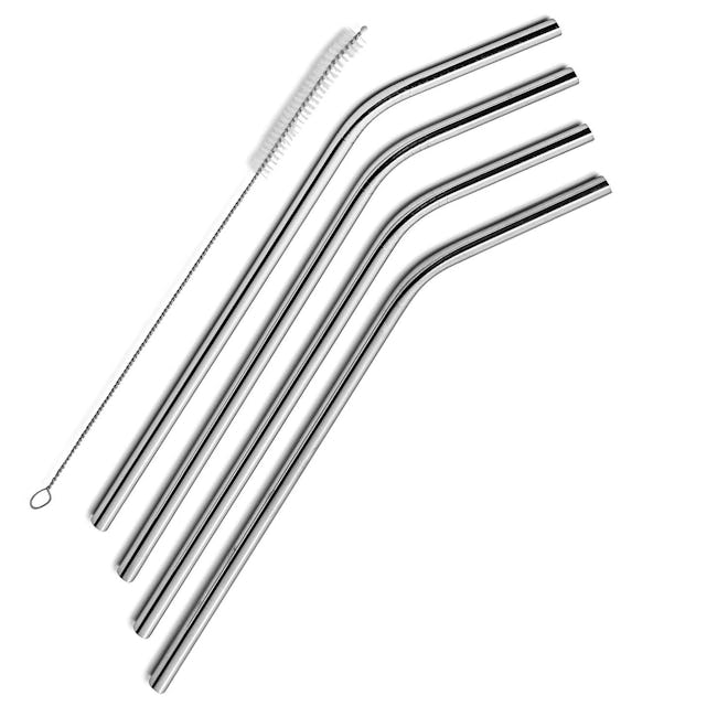 SipWell Stainless Steel Drinking Straws (Set of 4)
