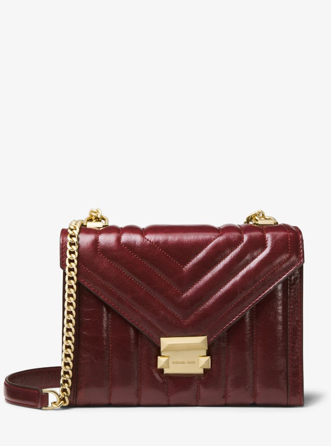 Whitney Large Quilted Leather Convertible Shoulder Bag 