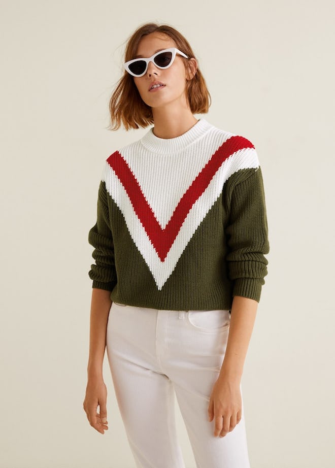 Tricolor Cotton Sweater