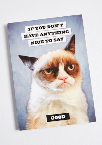 Nothing Nice to Say Grumpy Cat Notebook