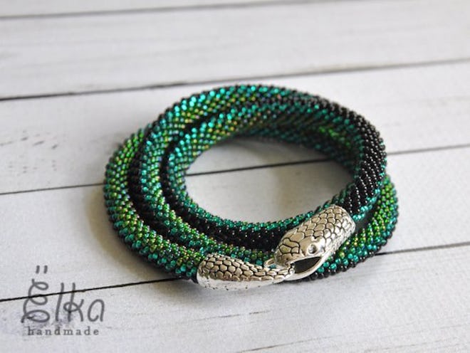 Green Snake Necklace