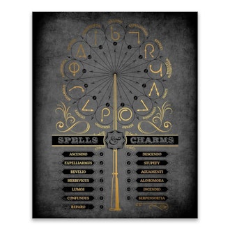 Harry Potter™ Spells & Charms Canvas Wall Art