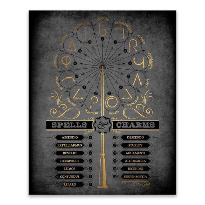 Harry Potter™ Spells & Charms Canvas Wall Art