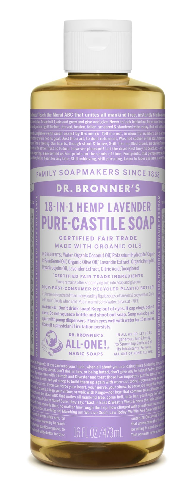 Dr. Bronner’s Lavender Pure Castile Liquid Soap