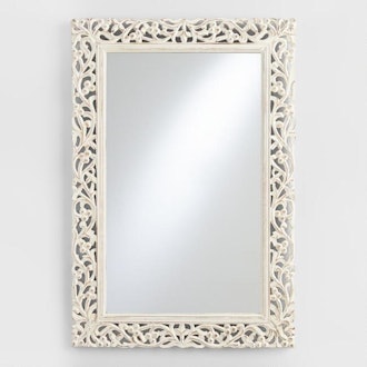 Segovia Whitewashed Mirror