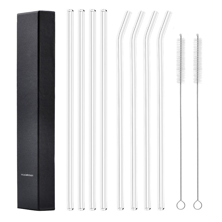 Yookeehome Glass Straws