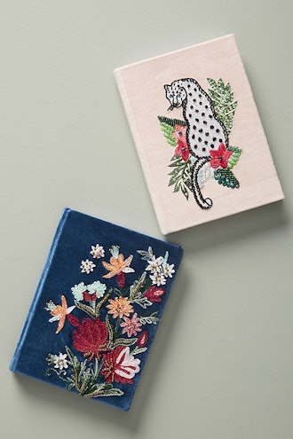 Embroidered Velvet Journal