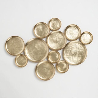 Gold Hammered Discs Wall Art