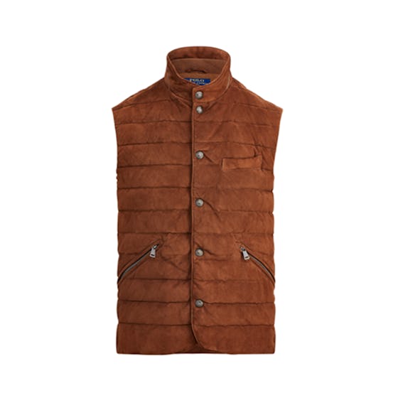 Quilted Suede Vest