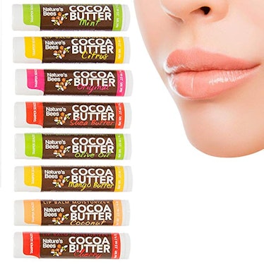 Nature's Bees 8-Pack Cocoa Butter Lip Balm