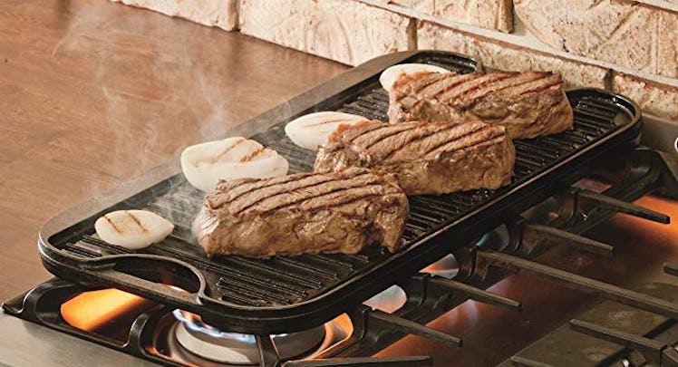 Lodge Pro-Grid Cast Iron Grill and Griddle Combo