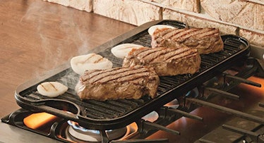 Lodge Pro-Grid Cast Iron Grill and Griddle Combo