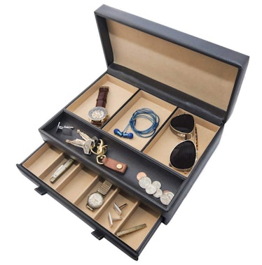 Stock Your Home Luxury Men's Dresser Valet Organizer 