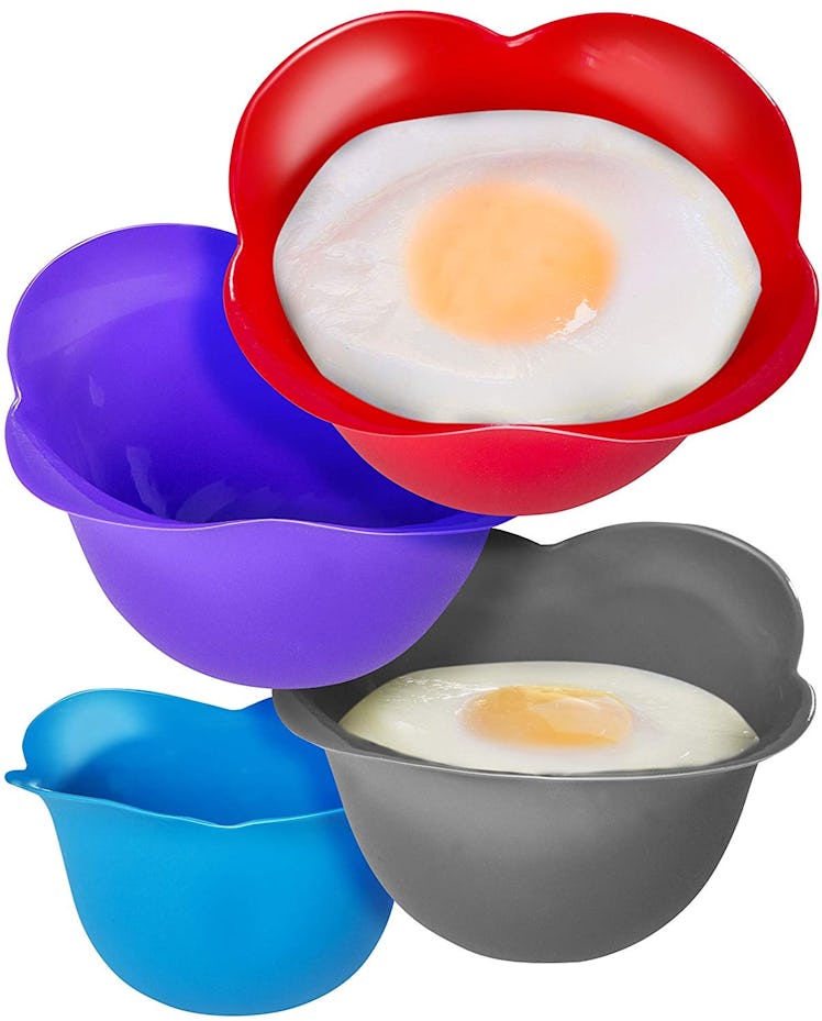 KITZINI Silicone Egg Poaching Cups (4 Pack)
