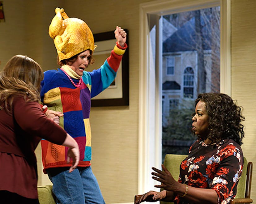 Kristen Wiig in a Thanksgiving sketch on SNL