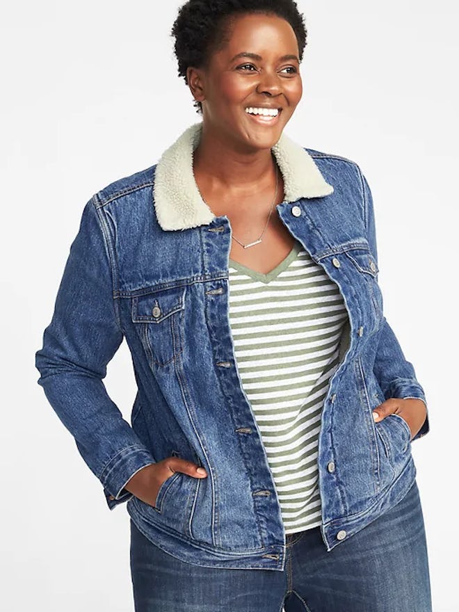 Old Navy Sherpa-Lined Denim Jacket