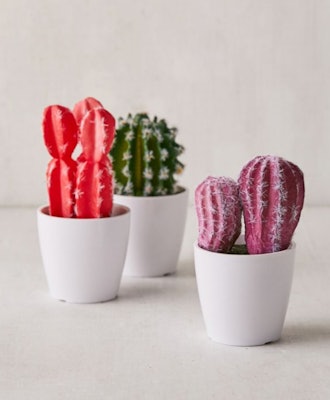 Potted Faux 3” Cactus