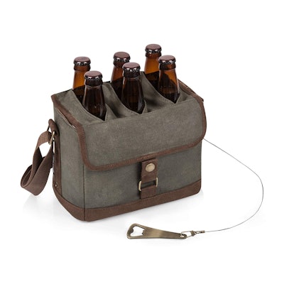 6-Bottle Beer Caddy With Integrated Bottle Opener