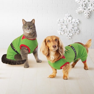 Pet Holiday Elf Pajamas - Wondershop™ Green