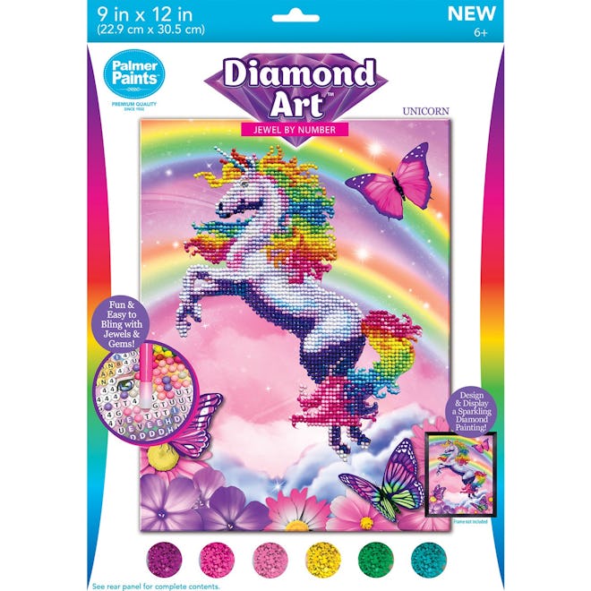 Diamond Art Unicorn 20pc Activity Kit