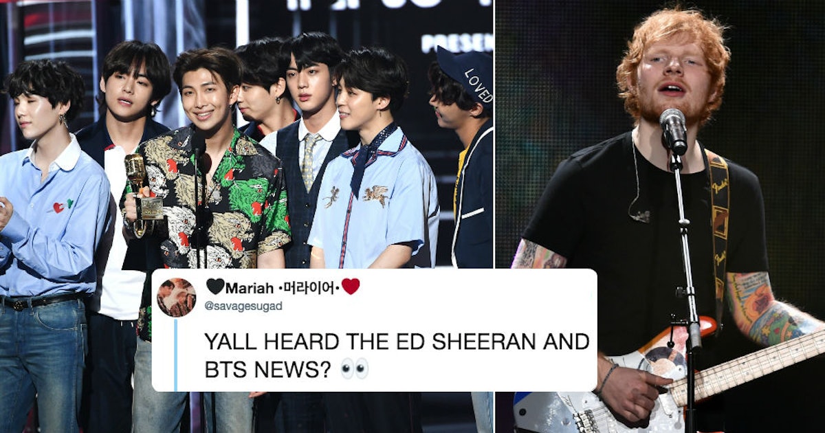 Will BTS & Ed Sheeran Collaborate On A Song? He Just Teased Something's