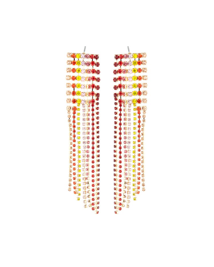 Lydell NYC Multicolor Crystal Chandelier Earrings