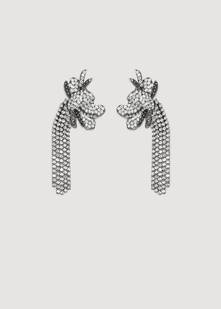 Rhinestone Pendant Earrings