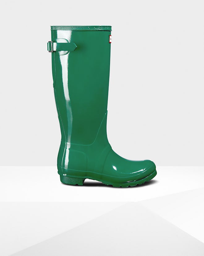 Women's Original Adjustable Gloss Rain Boots: Hyper Green