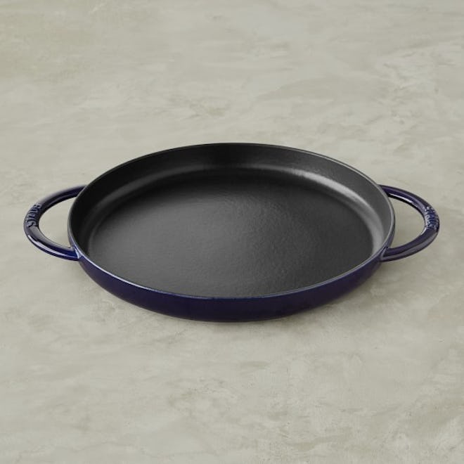 Staub Cast-Iron Pure Griddle in Sapphire 