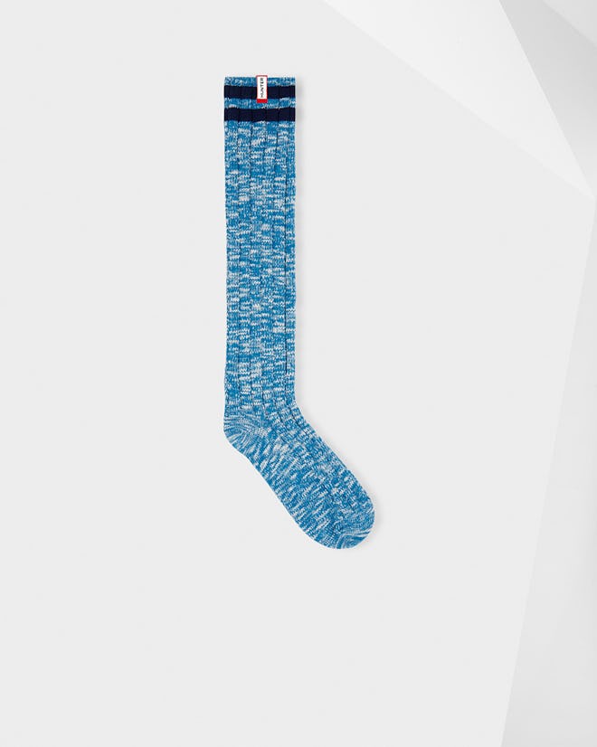 Unisex Original Mouline College Knitted Socks: Ocean Blue