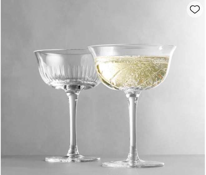 Monique Lhullier Avril Small Cut Glass Coupe