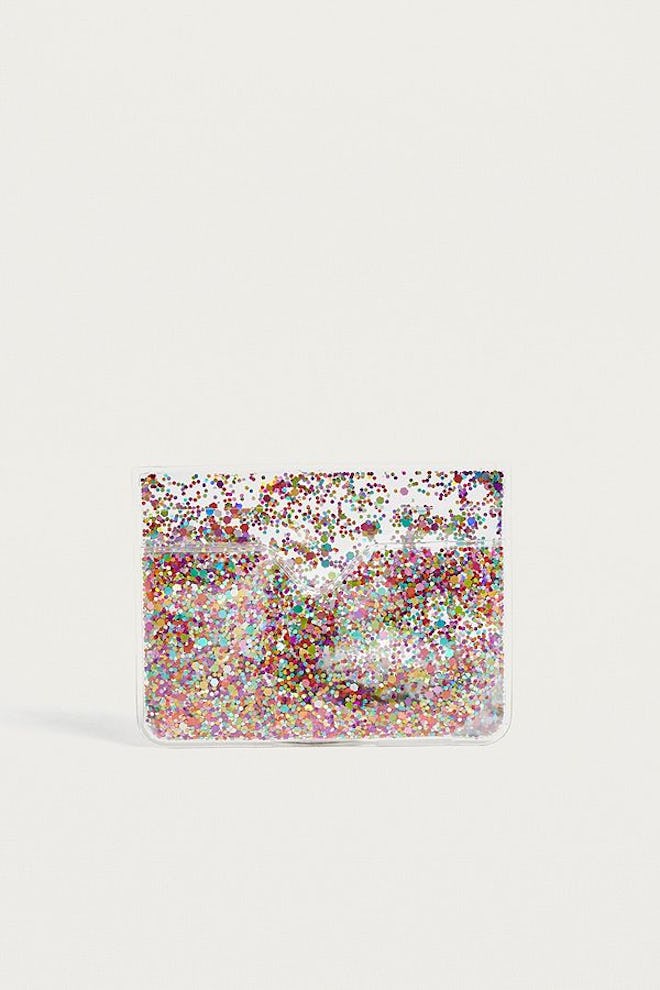 Skinnydip Fiesta Rainbow Glitter Cardholder Wallet