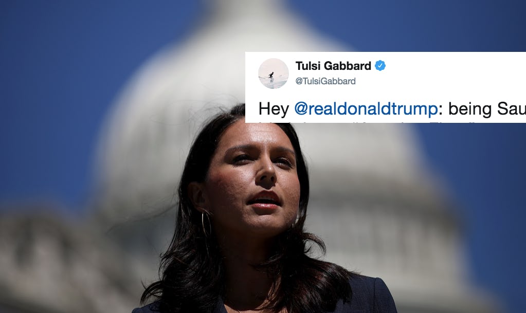 Tulsi Gabbard's Tweet About Trump & Saudi Arabia Was As Blunt As Can Be